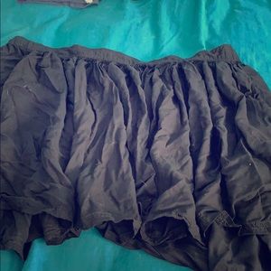 AE Black ruffle shirt